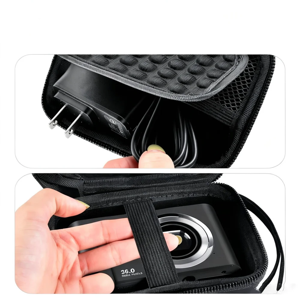 Durable EVA Digital Camera Bag Protective Storage Case For Portable Card Camera Compatible With For Canon For Sony W Series