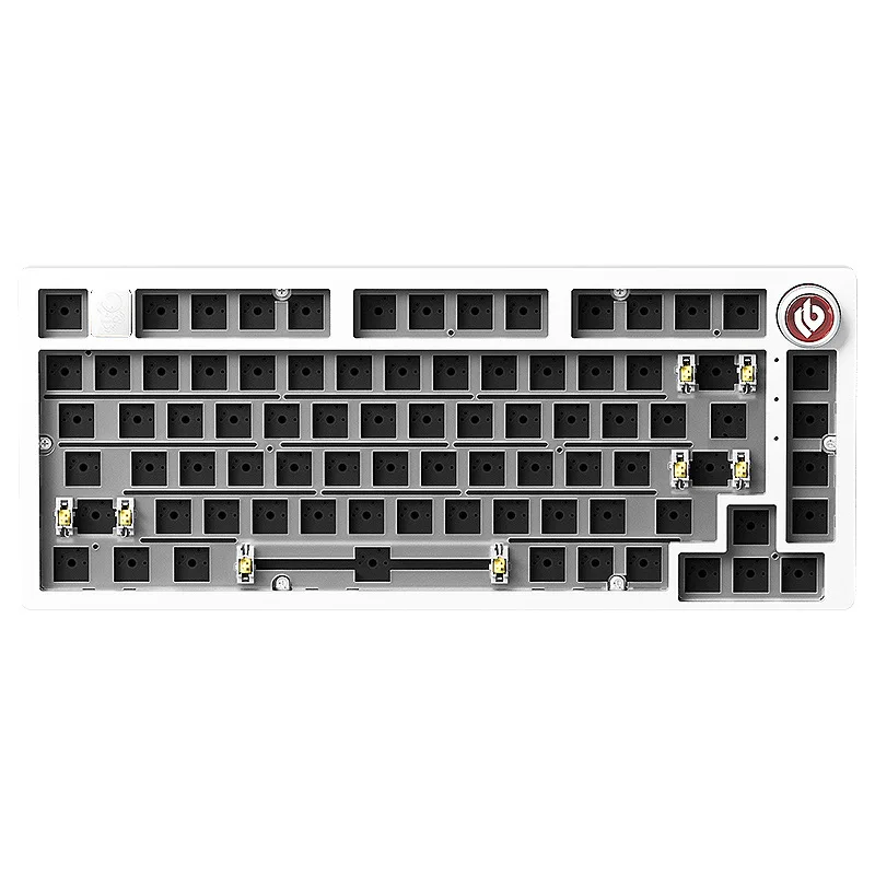 Imagem -06 - Leobot-aluminum Alloy Wired Kit Teclado Mecânico 81 Key Rgb Backlight Estrutura de Junta Personalizada Jogo Teclado Office
