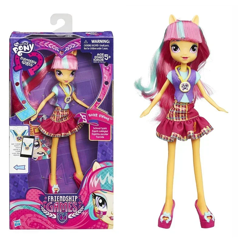 Y My Little Pony equestrria Action Figure Collection Twilight Sparkle Sour Sweet Doll Pinkie Pie Applejack Toy for Girl Gift