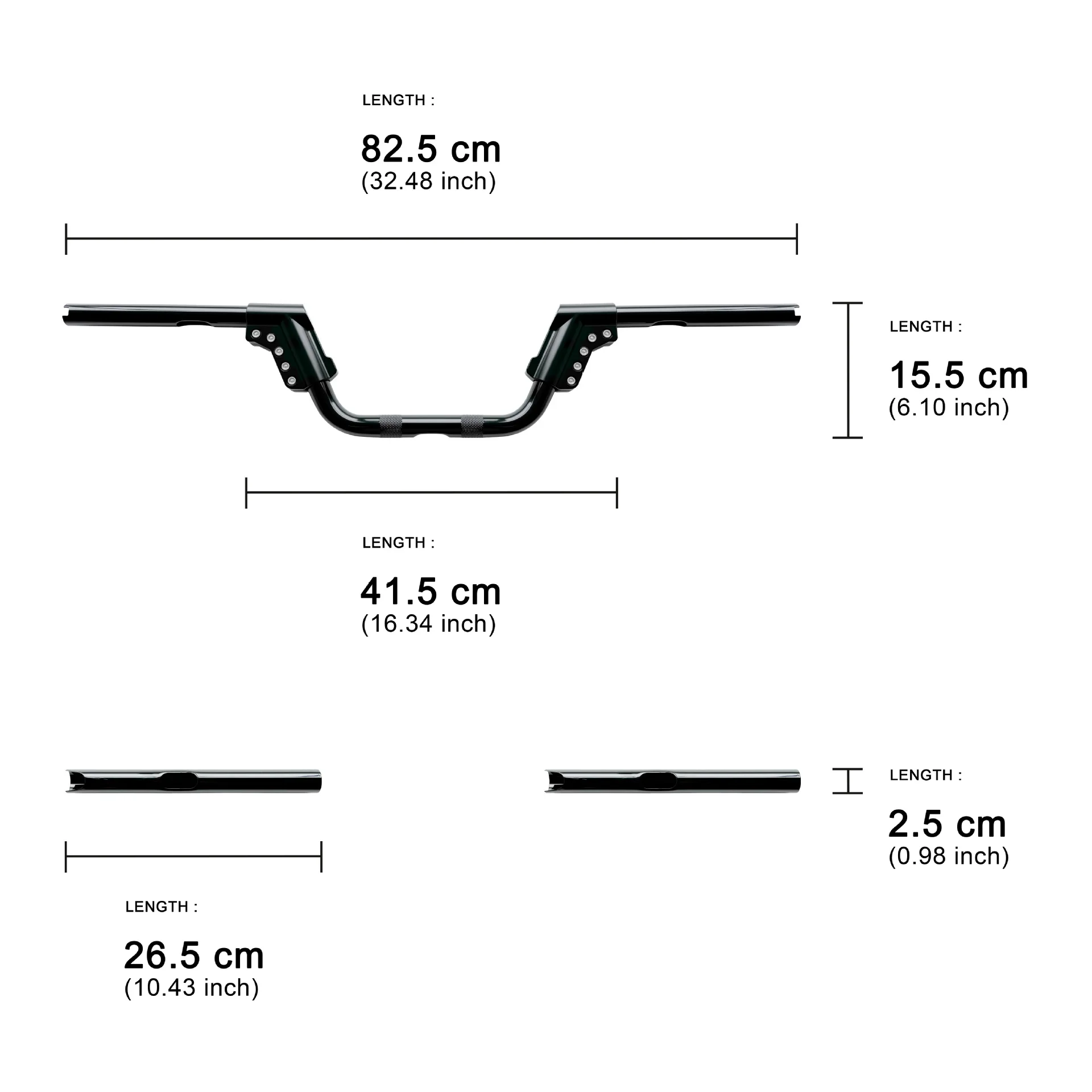 Adjustable Motorcycle Handlebar Riser 5.5 Inch High Fit Dyna Softail Touring Sportster