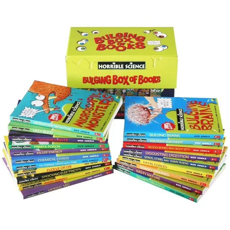 20 Books Scary Science Bloody Condensed Book Box Collection Original English Reading Children's Books