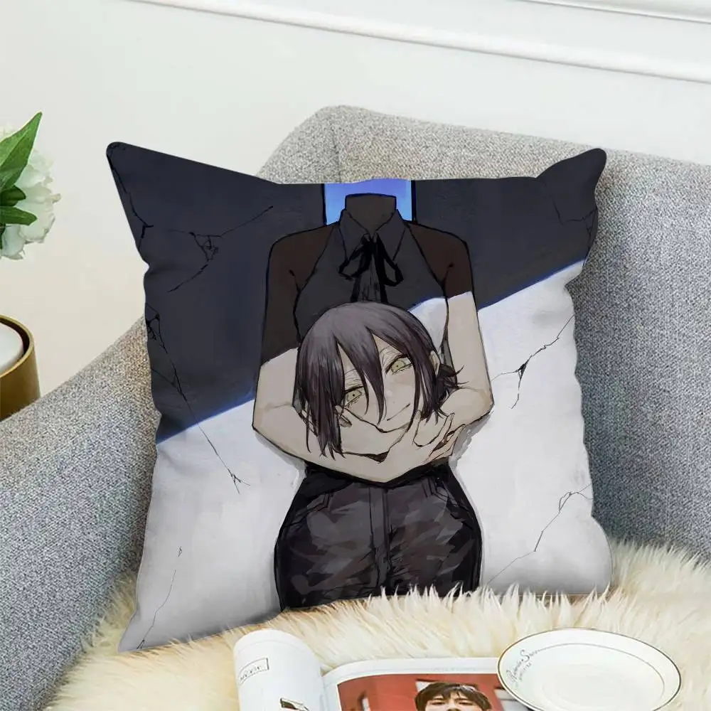 

Anime Chainsaw Man Pillow Case Pillowcase Double-Sided Printing Cushion Cover 45x45 Decorative Cushions Sofa Soft Home Decor Pil