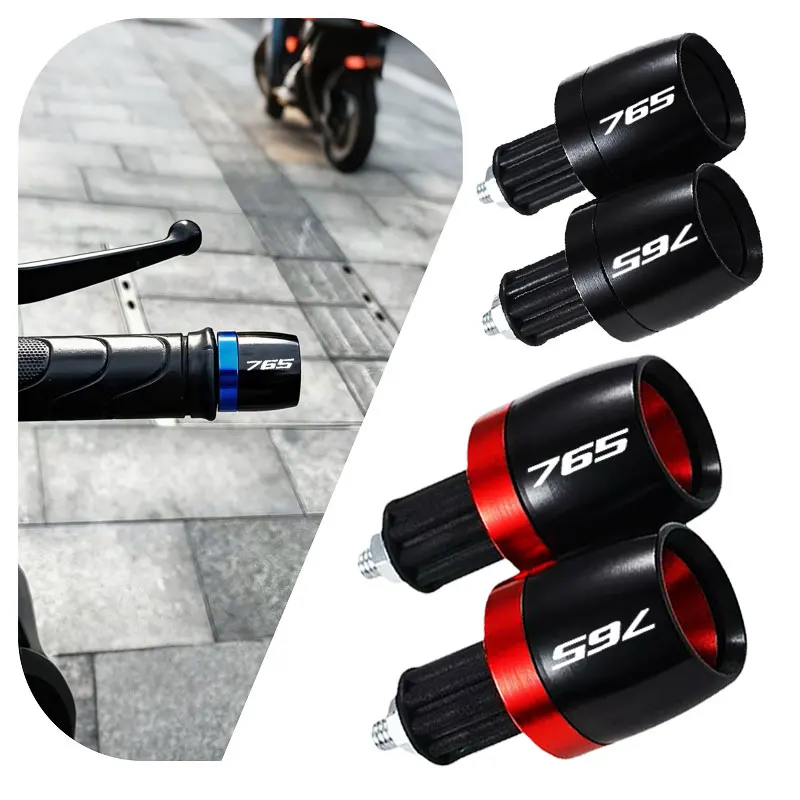 

1 Pair Universal Motorcycle Handle Bar Ends Grips CNC Accessories For Triumph Street Triple 765 RS /S/R 675 daytona Trident 660