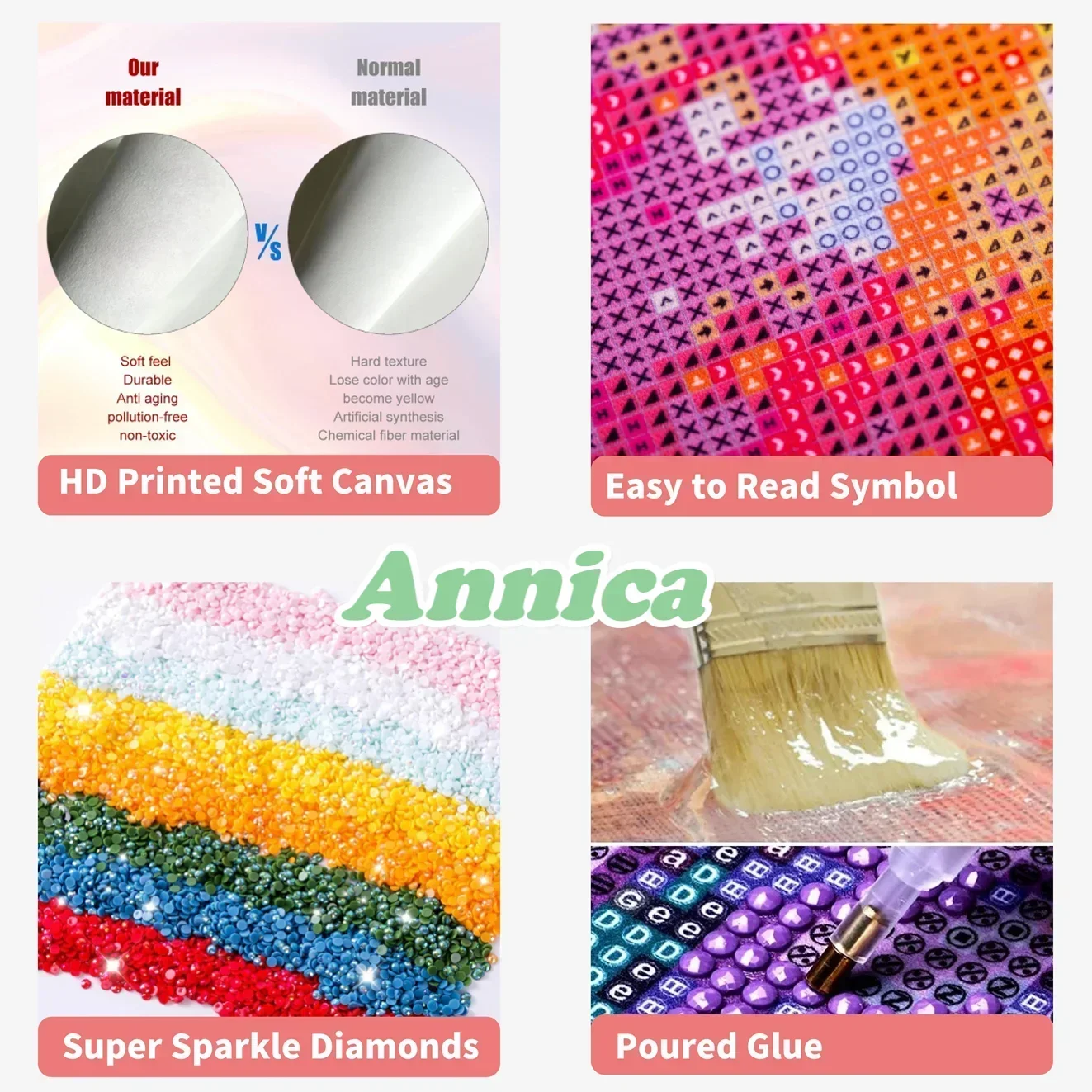 سانريو الكرتون مرحبا عبر غرزة فسيفساء التطريز نمط قماش الماس اللوحة الحرفية ديكور المنزل 5D DIY بها بنفسك الفن عروض كروس #4