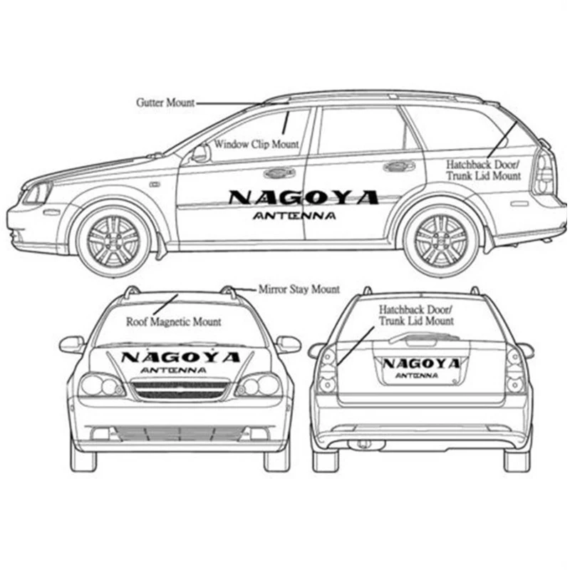 Supporto per auto originale NAGOYA RB-600 per supporto per antenna mobile FT2800 FTM10 FT1802 GM300