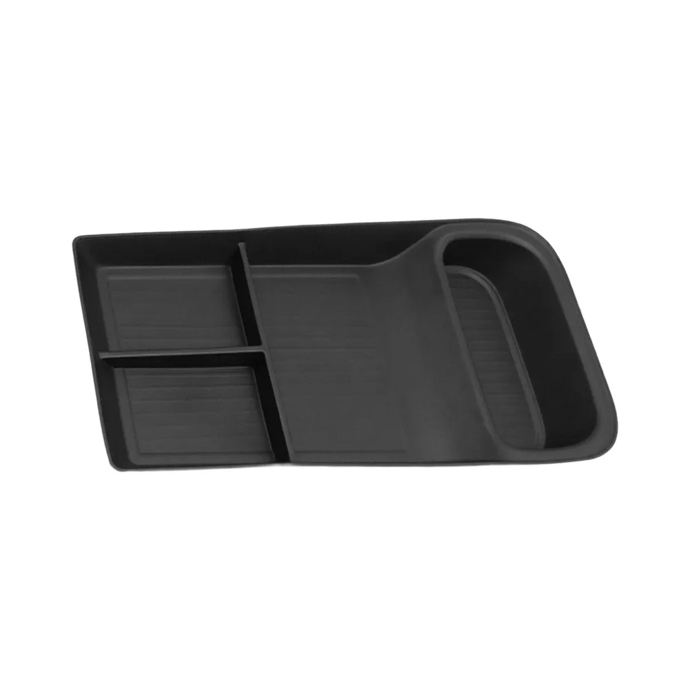Vehicle Organizer Center Console Tray For Daily Driving TPE Material Tool-free Installation Multi Compartment Car Organizer