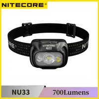 NITECORE NU33 700 Lumens High CRI LED Triple Output USB-C Rechargeable Headlamp Built-In Li-ion Battery Aluminum Metal Materials