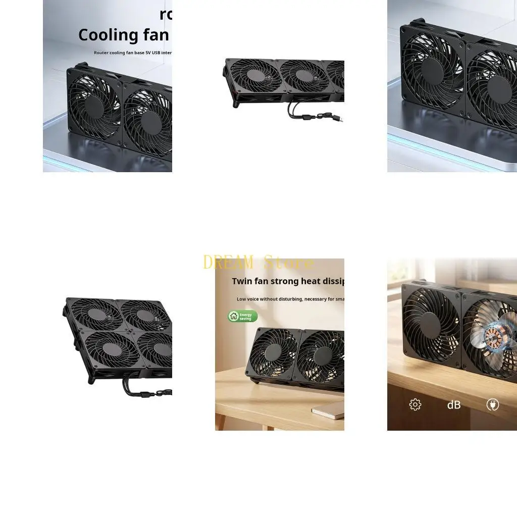 5V USB Router Fan 120MM Cooling Fan Brushless Portable Cooling Fan Replacement Best Sale