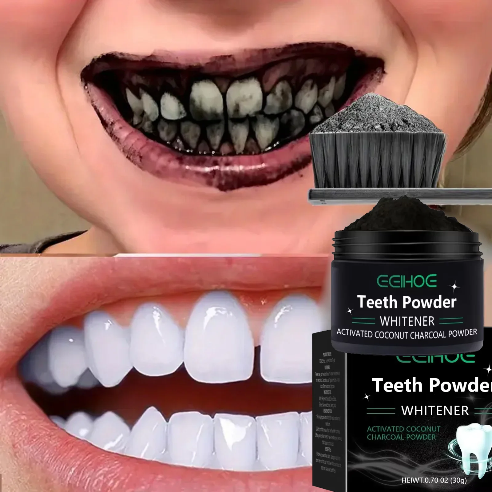 Teeth Brightening Whitening Powder Deep Cleaning Remove Plaque Stains Dental Calculus Oral Hygiene Deep Cleaning Fresh Breath