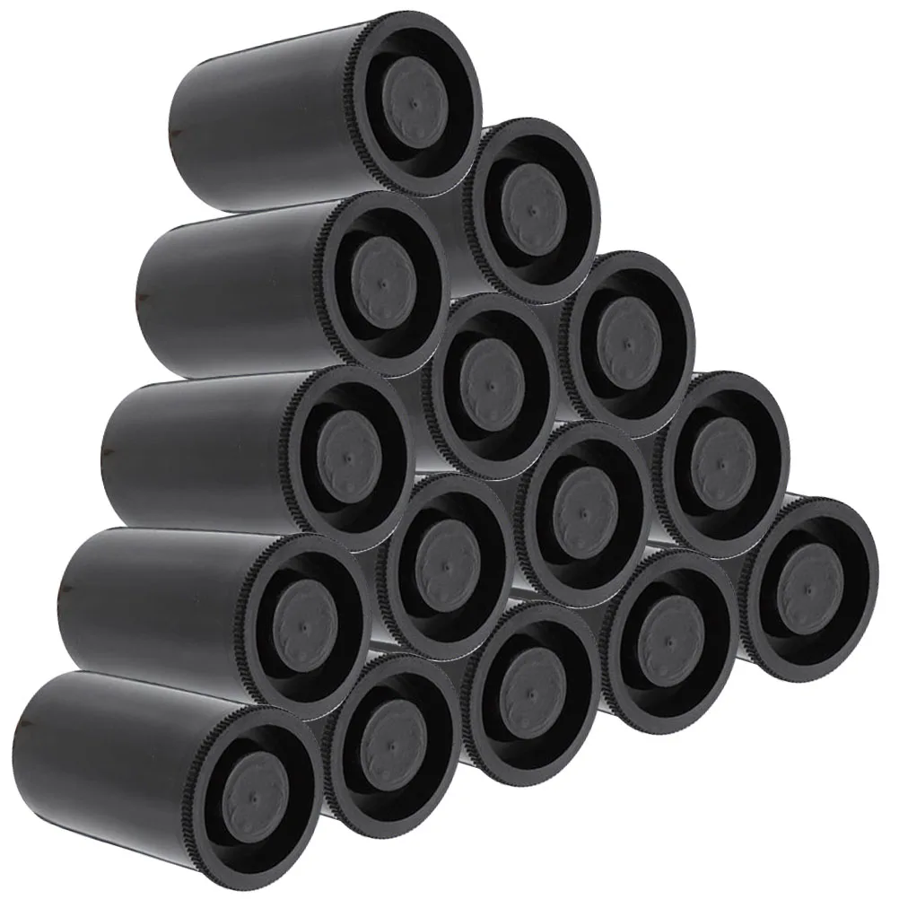 

50 Pcs Film Box Empty Canisters with Caps for Camera Bulk Containers Lids Holder Pe Storage Case