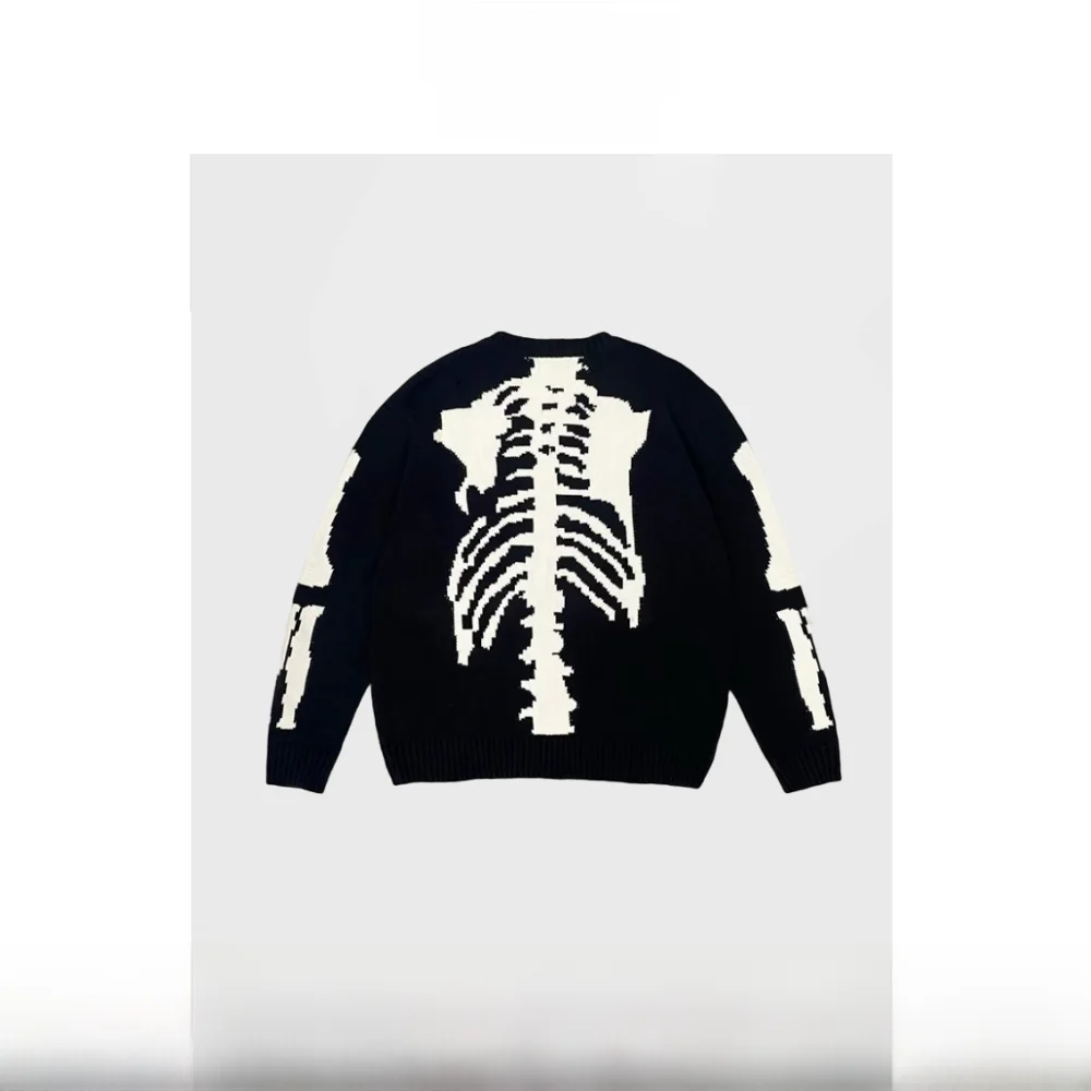 

Свободный длинный свитер Sve Crew Ne для женщин, двухцветный костяной дизайн, дырокол, хлопок 00% осенний сезон, стандартный крой