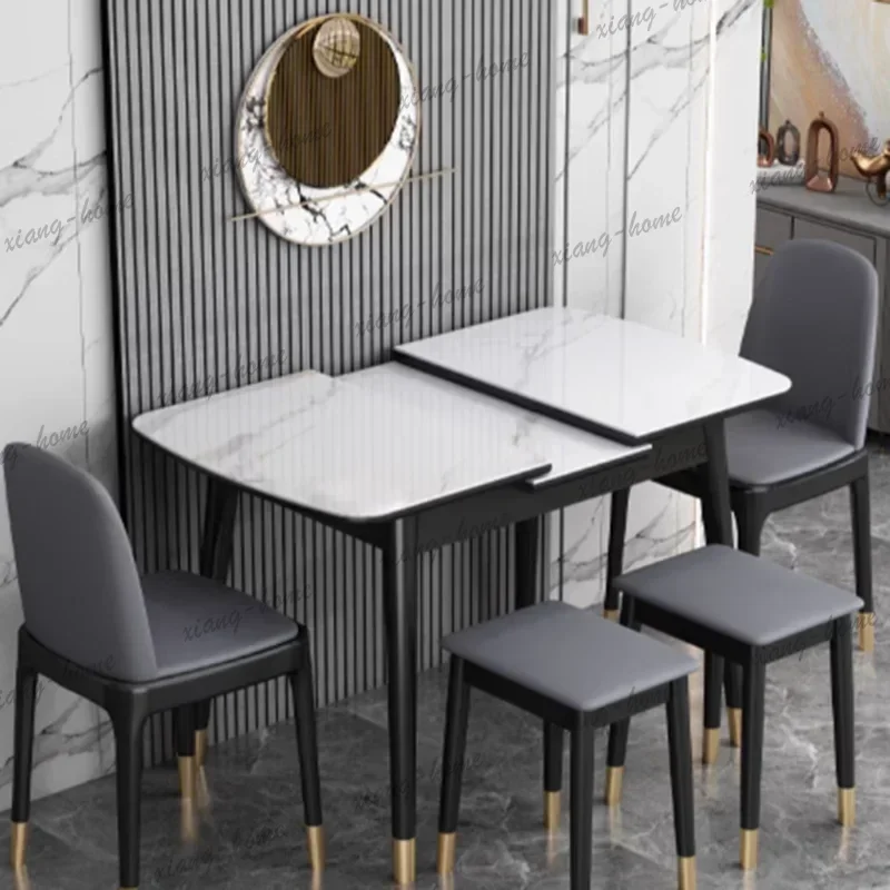 FG Functional Narrow Dining Tables Italian Salon Luxury Restaurant Dining Tables Foldable Modern Mesa Comedor House Accessories