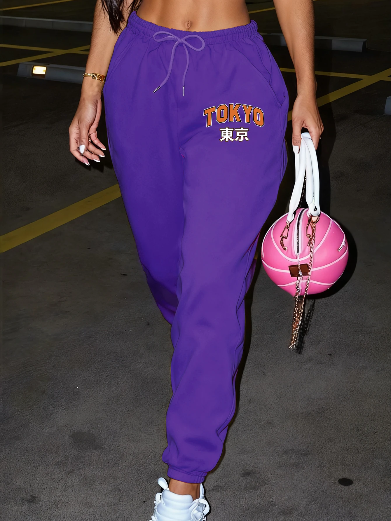 Tokyo Ist Die Hauptstadt Von Japan Druck Frauen Hosen Tasche Jogger Hose Casual Herbst Hosen Mode Warme Weibliche Jogginghose