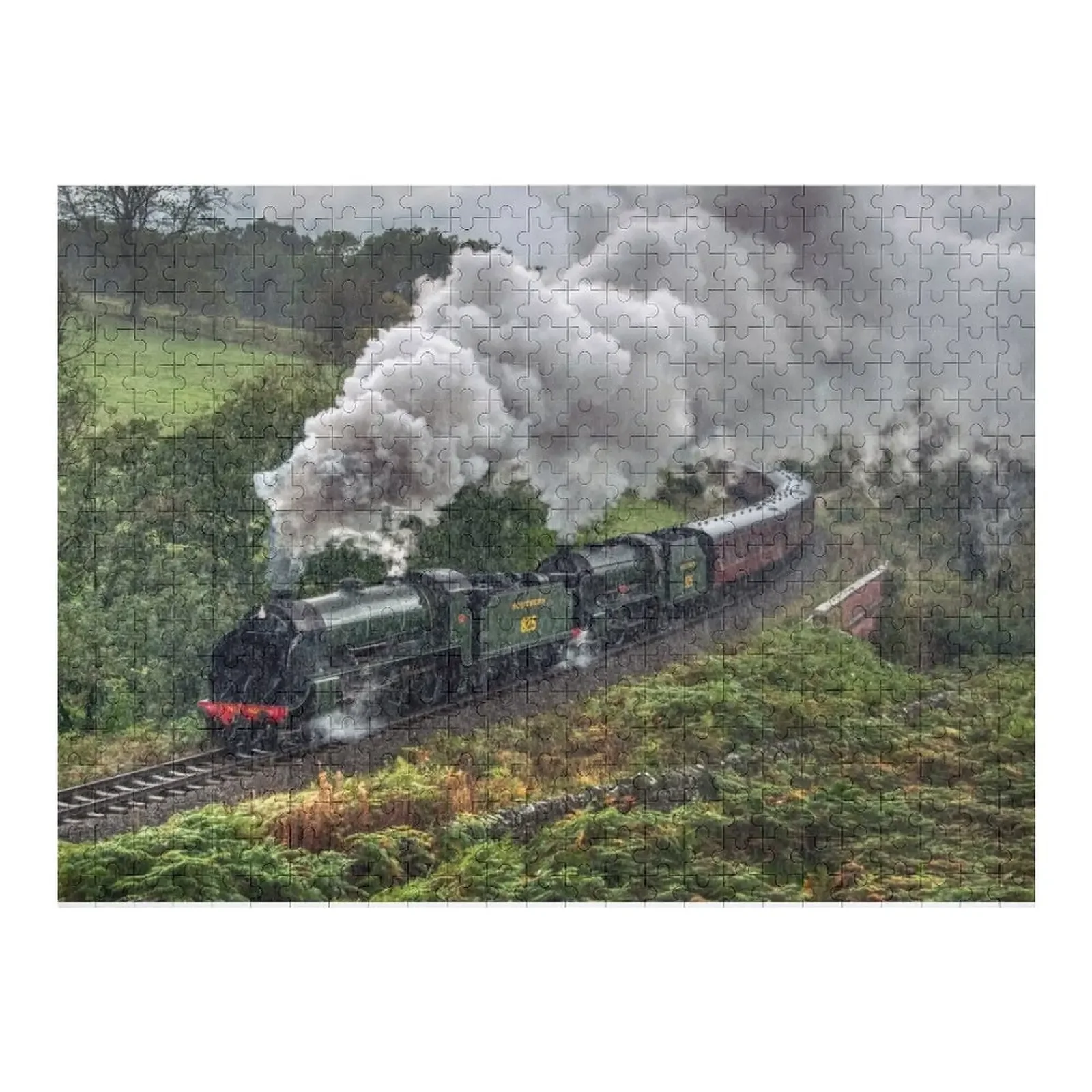 

A pair of Southern Railways Locomotives in the rain Jigsaw Puzzle Jigsaw Pieces Adults Personalized Gift Married Puzzle