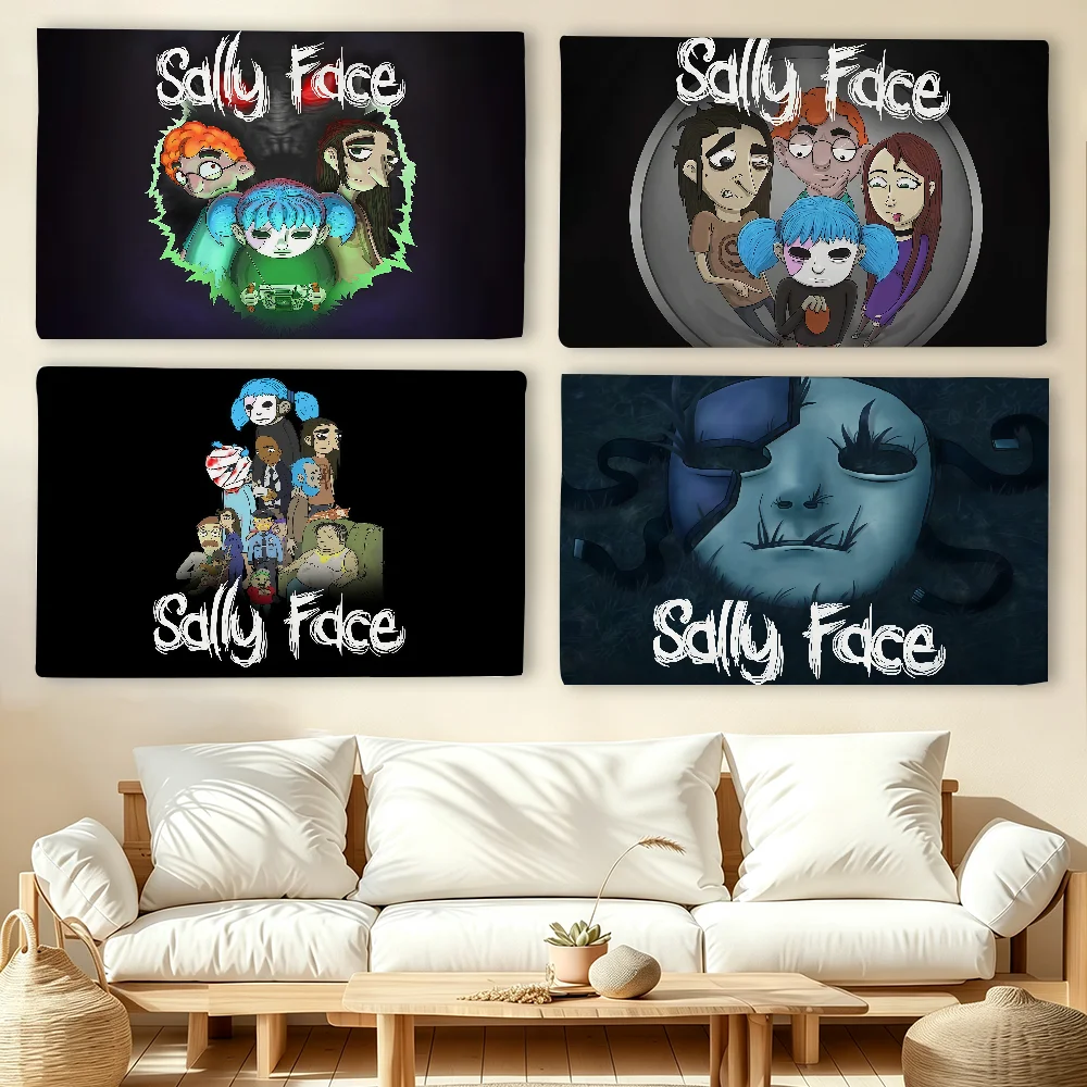 Video game S-Sally F-Face flag For Living Room Home Dorm Decor Wall Outdoor Camping Party Banner Gifts