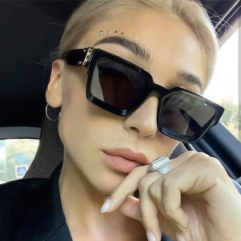 New Vintage Oversized Square Sunglasses Women Luxury Brand Sun Glasses Female Male Fashion UV400 Eyewear Oculos De So