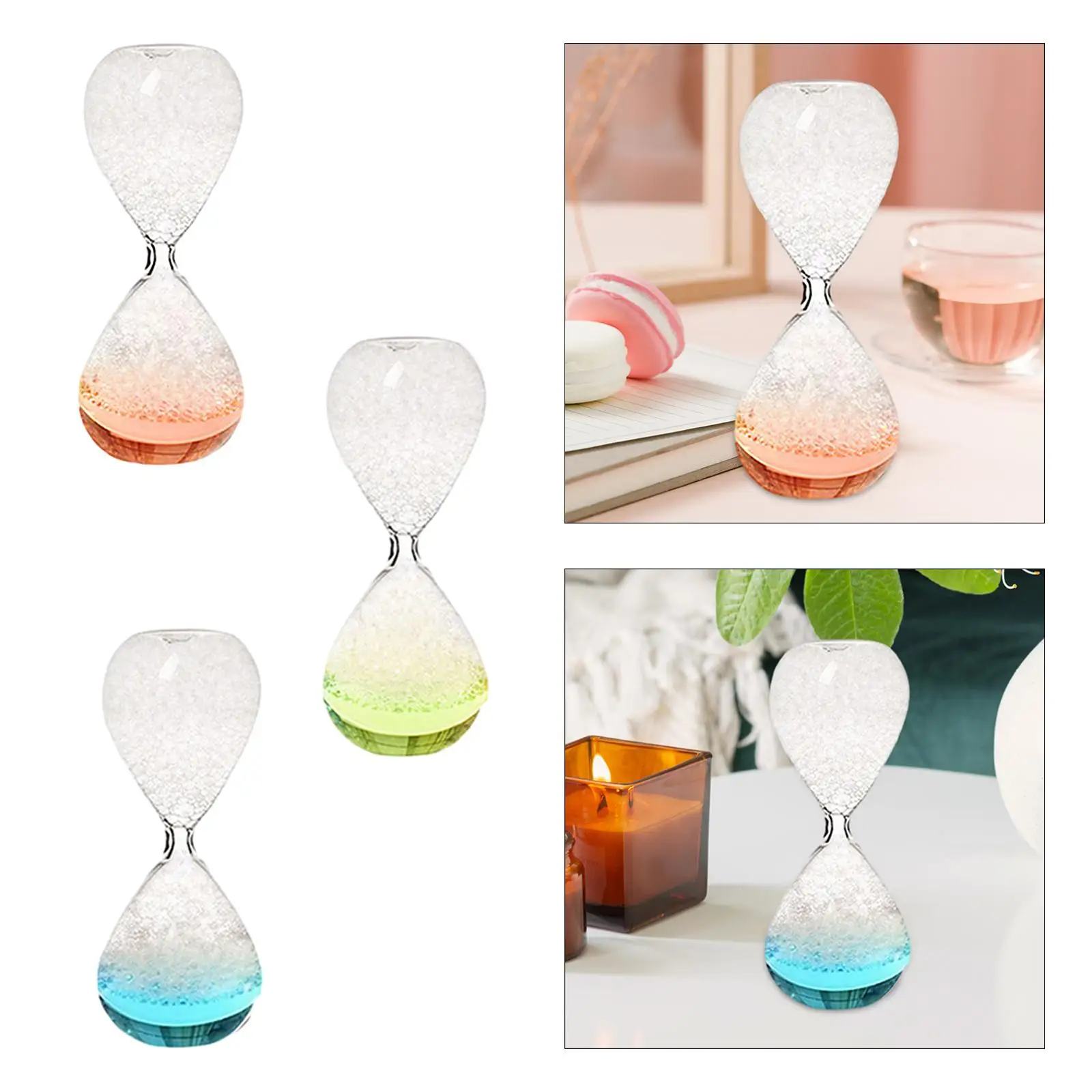 Dream Bubble Hourglass Glass Liquid Handmade Liquid Motion Timer Glass