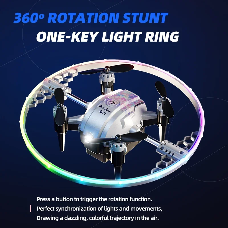 Enchanting Star Ring Rotating Aerocraft Toy With Intelligent Return To Positive Pressure Maze Star Ring Rotating Stunt Aircraft