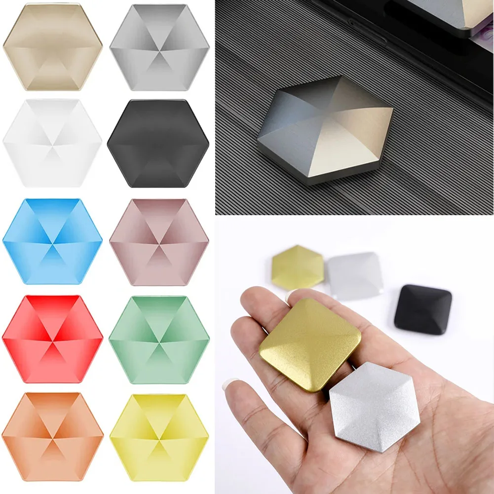 Sechseckiges, quadratisches, lustiges Desktop-Flip-Spielzeug – Fingerspitzen-Gyro-Taschen-Stressabbau-Artefakt für Kinder und Erwachsene – Detail 1