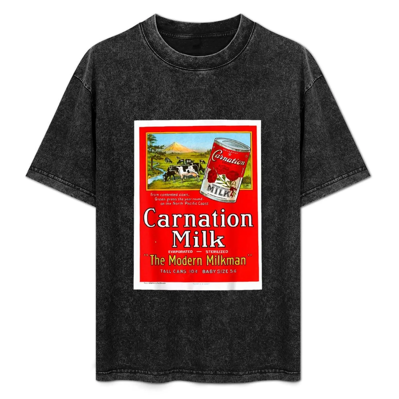 

Vintage poster - Carnation Milk Retro T-Shirt Holiday Casual Short Sleeve Top