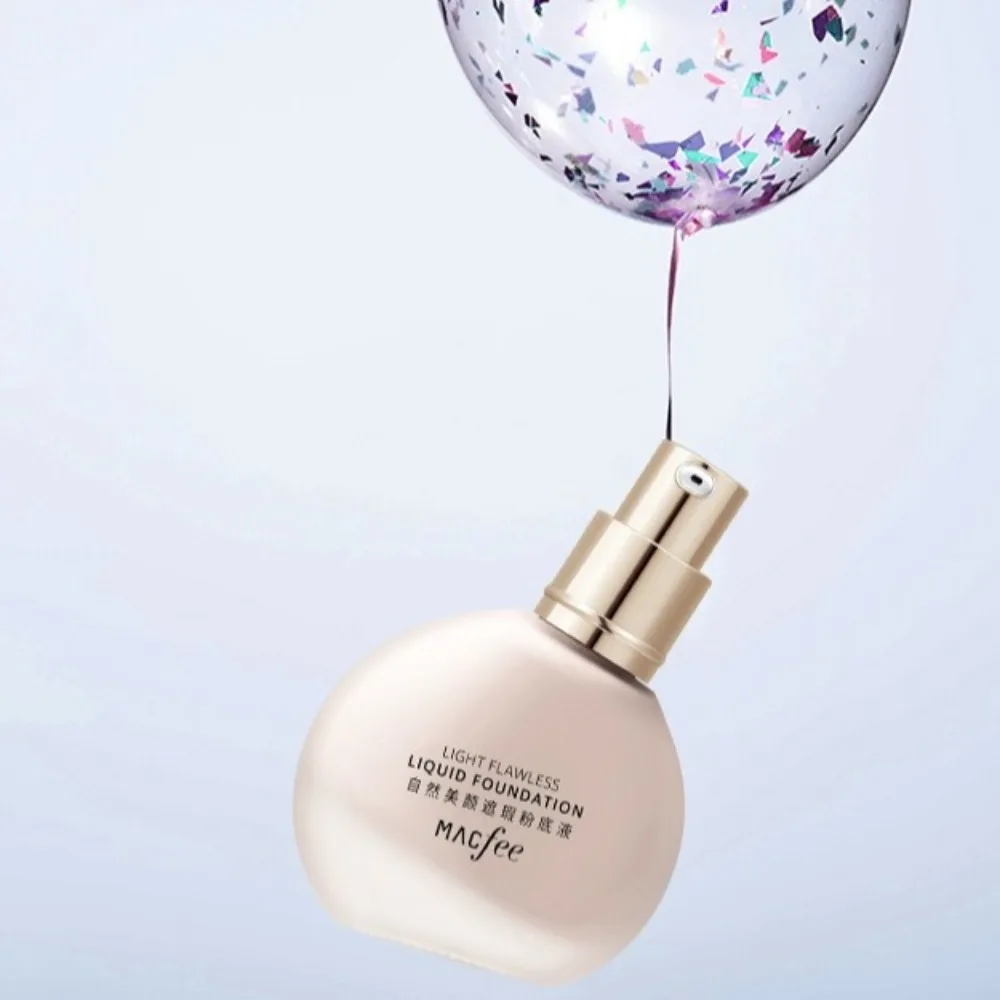 Invisible Pores Liquid Foundation Non-Fluffing Sweatproof Waterproof Foundation 8h Lasting Face Contour Liquid