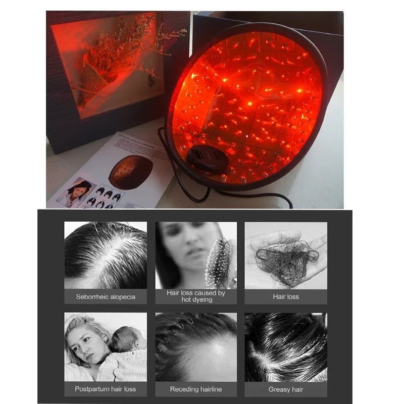 Red Light Therapy Hat Near Infrared Laser Treatment Helmet for Hair growth Cap Prevant Loss Head relaxation Relief scalp