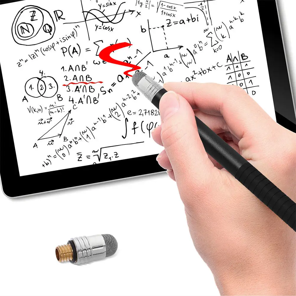 

10Pcs Replacement Stylus Tips Conductive Fiber Precision Touch Screen Pen Tips for Universal Stylus Pens Smooth Writing Drawing