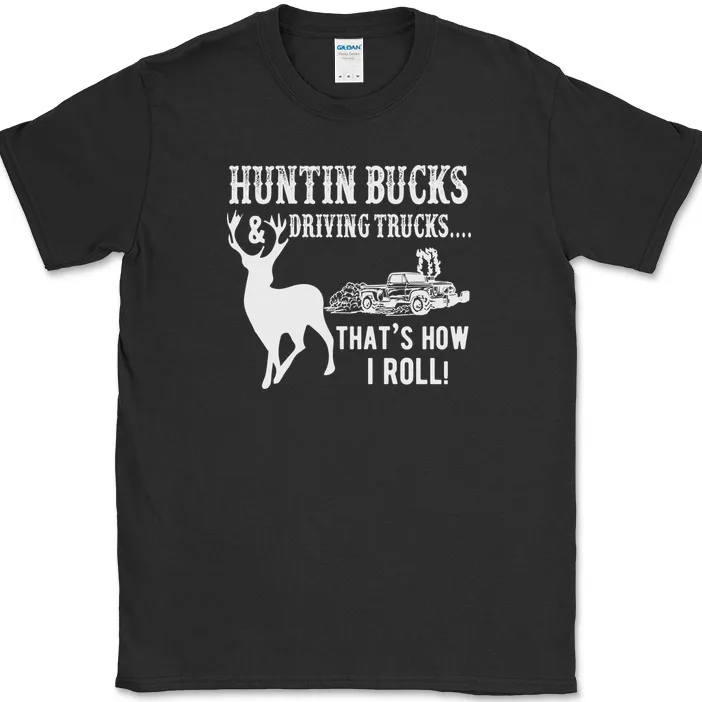 Huntin  And Driving Trucks T-Shirt Funny Huntor Outdoor Tee Anime Graphic T-shirts For Men Clothing Women Short Sleeve Tees