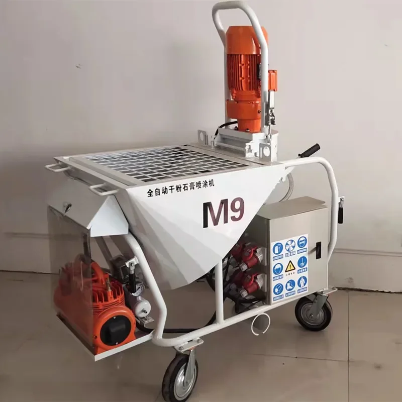 High Pressure and High Efficiency Cement Sprayer Automatic Gypsum Wall Plastering Machine