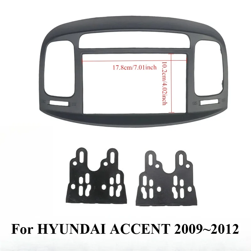 Universal 7 Inch Car Radio Frame Kit For Hyundai Accent 2009 2010 2011 2012 Dash Panel Fascia