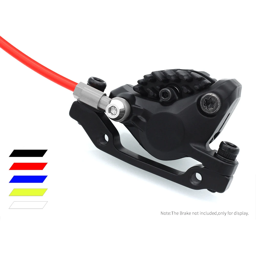 

Universal 5mm Hydraulic Brake Hose - 9.8ft Disc Brake Oil Tube with Fittings, Bike Brake Line Cable Housing for MTB/Road Bike