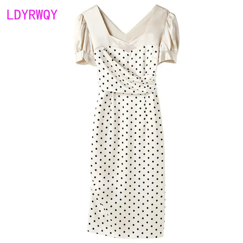 2023 Summer New Women's Fashion Waist Wrap Hip Dress Temperament Age Reducing Dress Casual