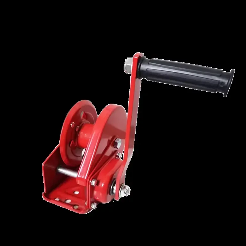 1200lb Manual Winch with Self Locking Automatic Brake High Quality Friction Rope Hand Crank Puller for Truck Trailer Boat