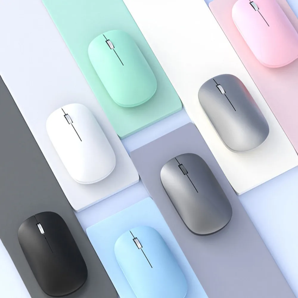 

2.4Ghz+BT Wireless Mouse Colorful Dual-mode Computer Silent Mouse Portable Lightweight Bluetooth Gaming Mouse