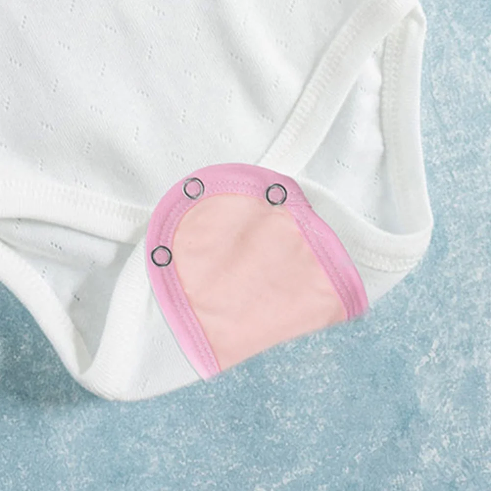 

5Pcs Baby Jumpsuits Extender Cotton Soft Breathable Snap Bodysuit Extender for Toddlers Bodysuit Extenders Snap