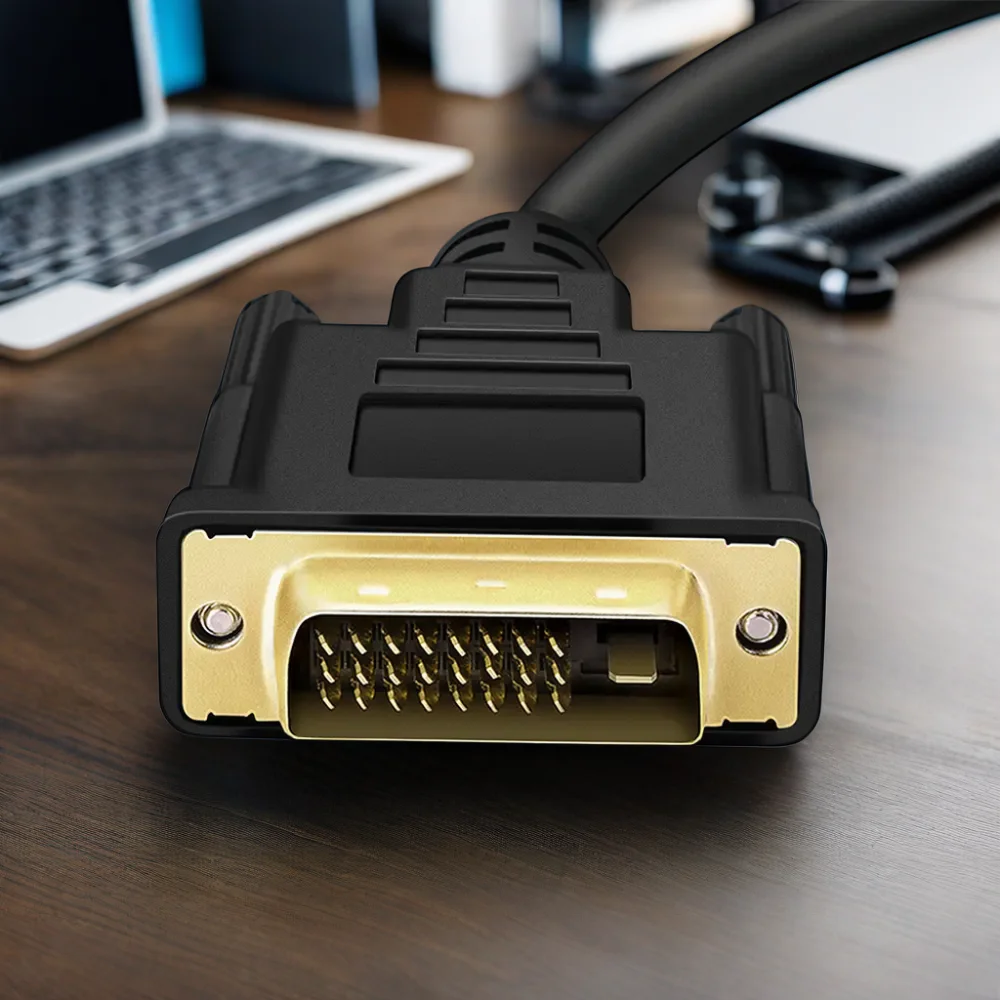 DTECH 1.8m 3m banhado a ouro 1080P resolução 5Gbps cabo conversor DP para DVI de alta velocidade