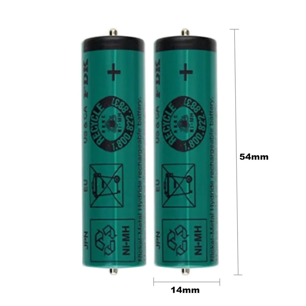 2PCS/Lot 1.2V 1200mAh Ni-Mh Battery For Panasonic Barber ER145 ER146 RE147 ER203 ER50 ER506 Electric Haircut Toothbrush