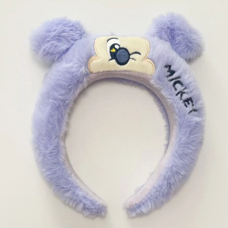 Disney New Mickey Mouse Ears Headband Women Cartoon Cute Lotso Stitch Hairband Girl Toy Story Hair Accessories Kids Friends Gift