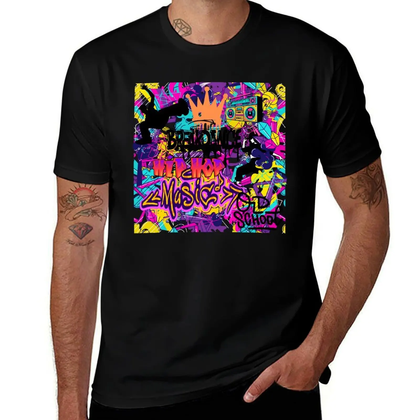 Breakdance Hip hop Music T-Shirt Outdoor Working T-Shirt