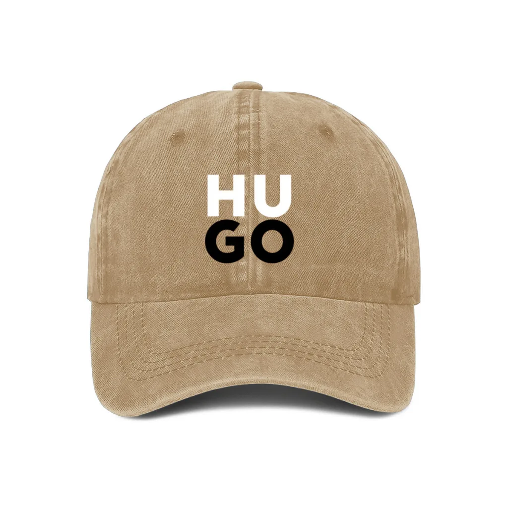 หมวกเบสบอล H-HUGO หมวกฮิปฮอป unisex ผ้าฝ้ายผู้ใหญ่หมวกปรับได้สำหรับผู้ชายผู้หญิง