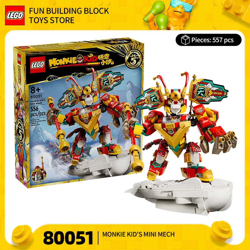 

Lego Mini Mech Series 80051 Wukong Little Hero Men and Women's Building Blocks Children's Toy Gifts