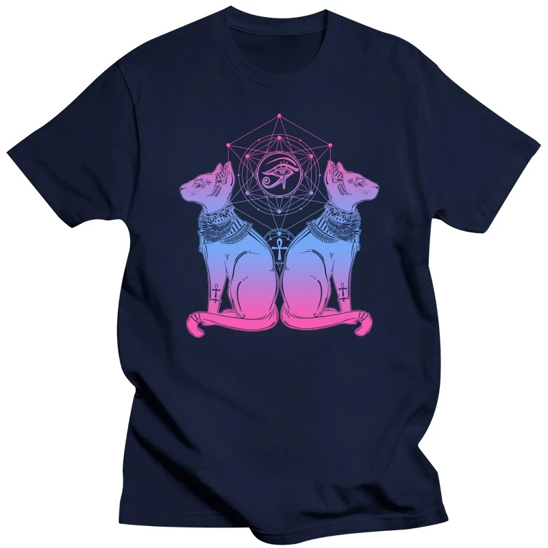 Egyptian Cat Goddess Bastet Sphinx Eye Of Ra T Shirt S-5Xl