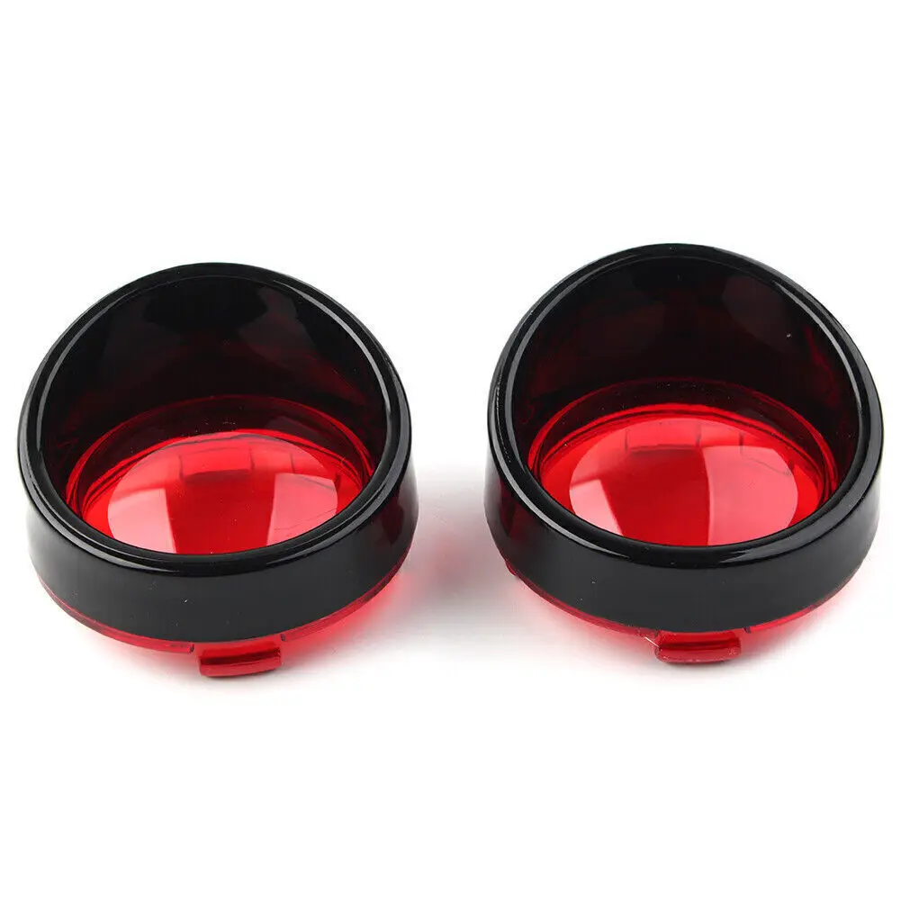 2Pcs Turn Signal Lens Bezel Trim Cover Motorcycle Blinker Decor For Harley Dyna Street Glide Fat Boy Softail Touring