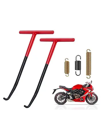 Durable Exhaust Spring Hook - T Shaped Handle Puller Tool for Motorcycle Bike Vehicle Exhaust Pipe Installation & Removal