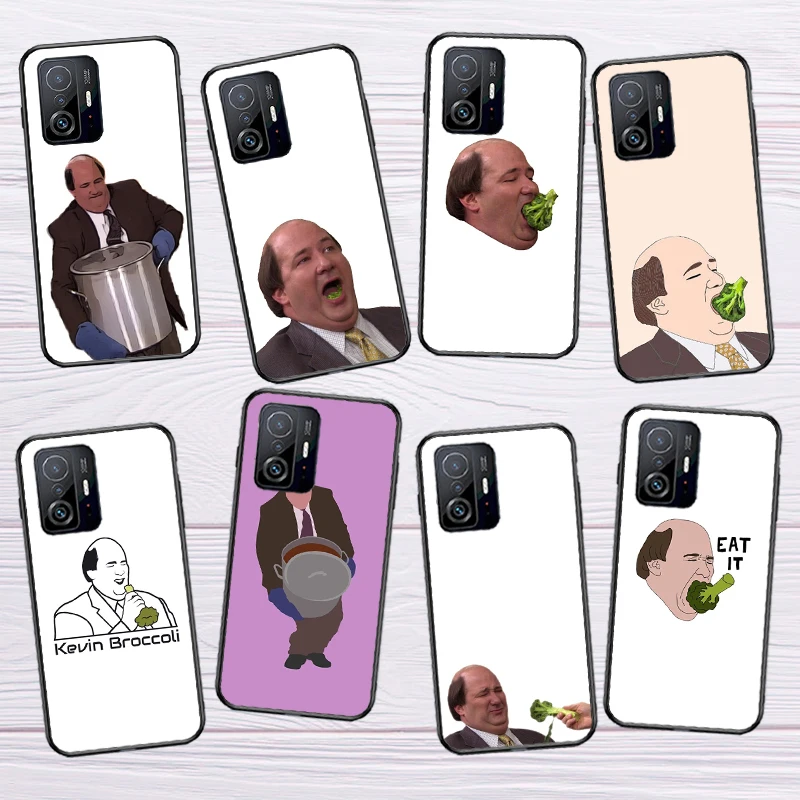 Kevin Broccoli The Office Phone Case For POCO F5 X5 X3 Pro X4 F4 GT F3 M5 C40 Xiaomi 12 Lite 12X 11T 12T 13 Pro Cover