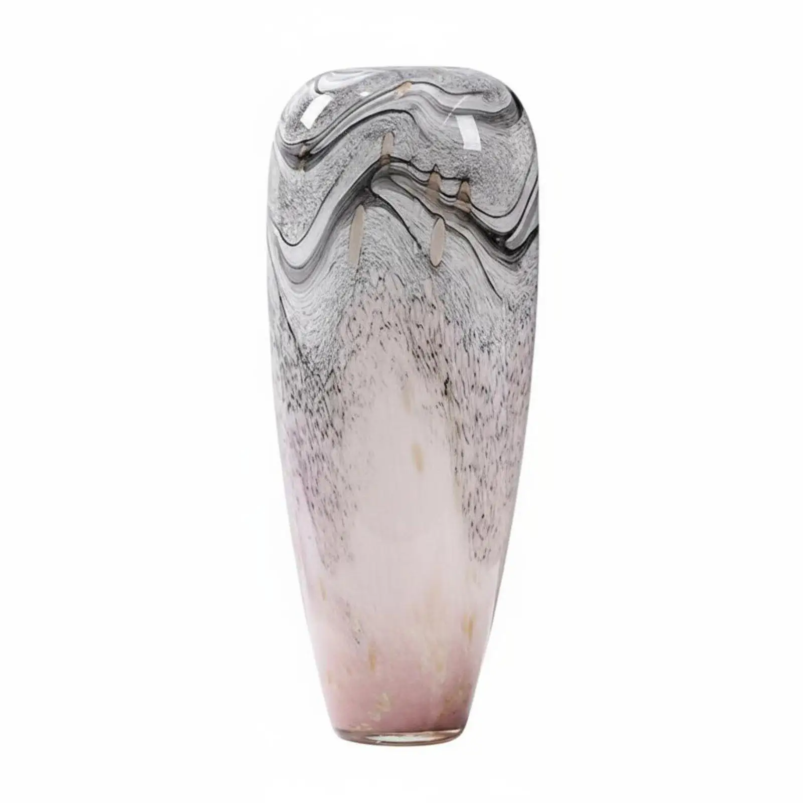 Watercolor Effect Glass Vase Handmade Artistic Glass Vase Table Centerpiece for