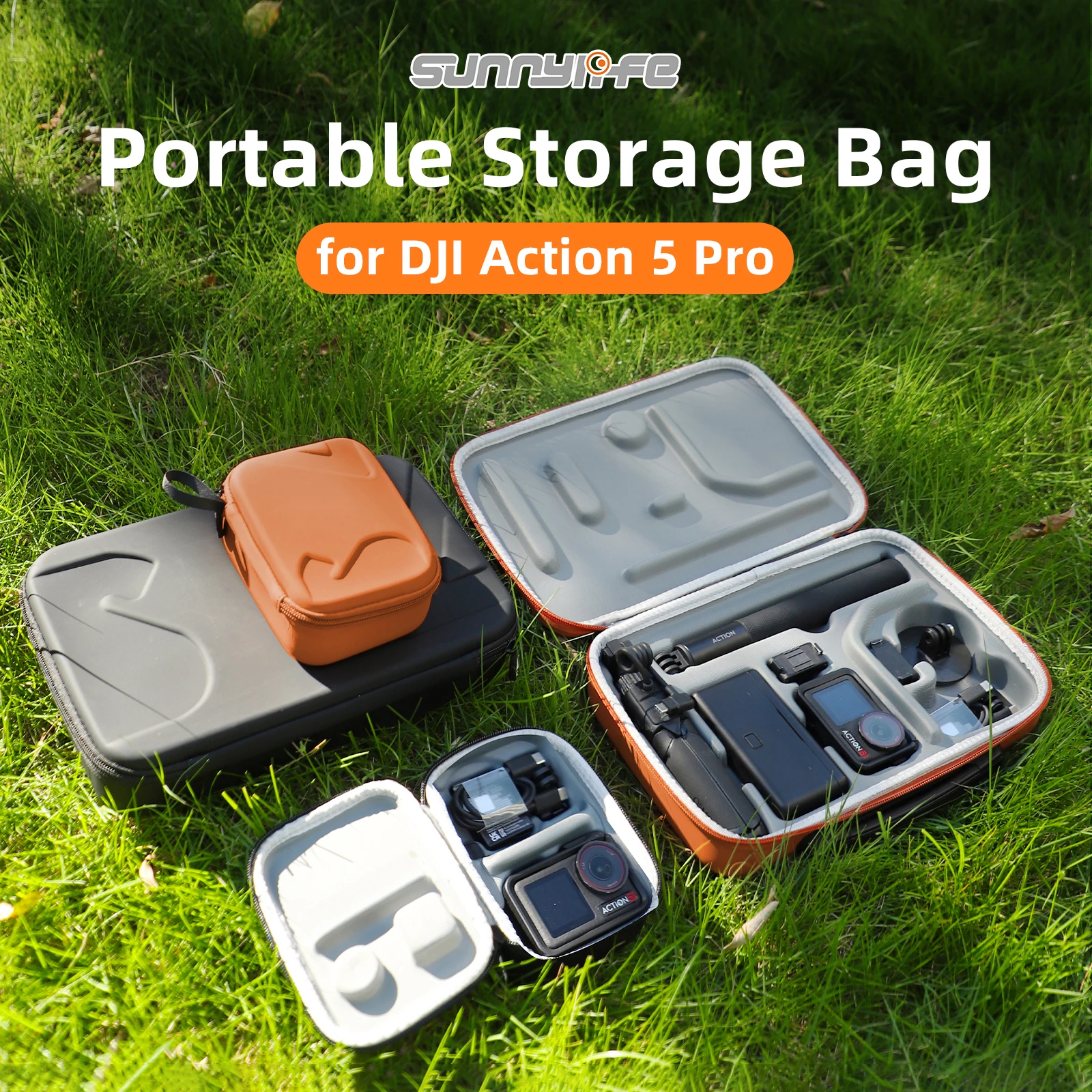 

Portable Combo Bag for DJI Osmo Action 5 Pro 4 3 Camera Accessories Travel Case Waterproof Standard/Adventure Carrying Bag