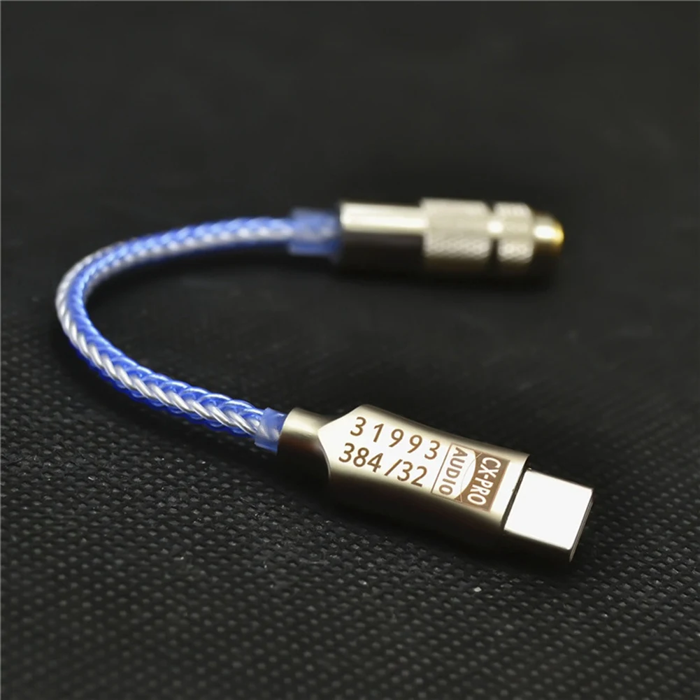 เครื่องขยายเสียงหูฟังดิจิตอลชนิด C ถึง3.5MM HIFI ชิป CX31993สายถอดรหัสสัญญาณเสียง DAC สำหรับ Win10แอนดรอยด์