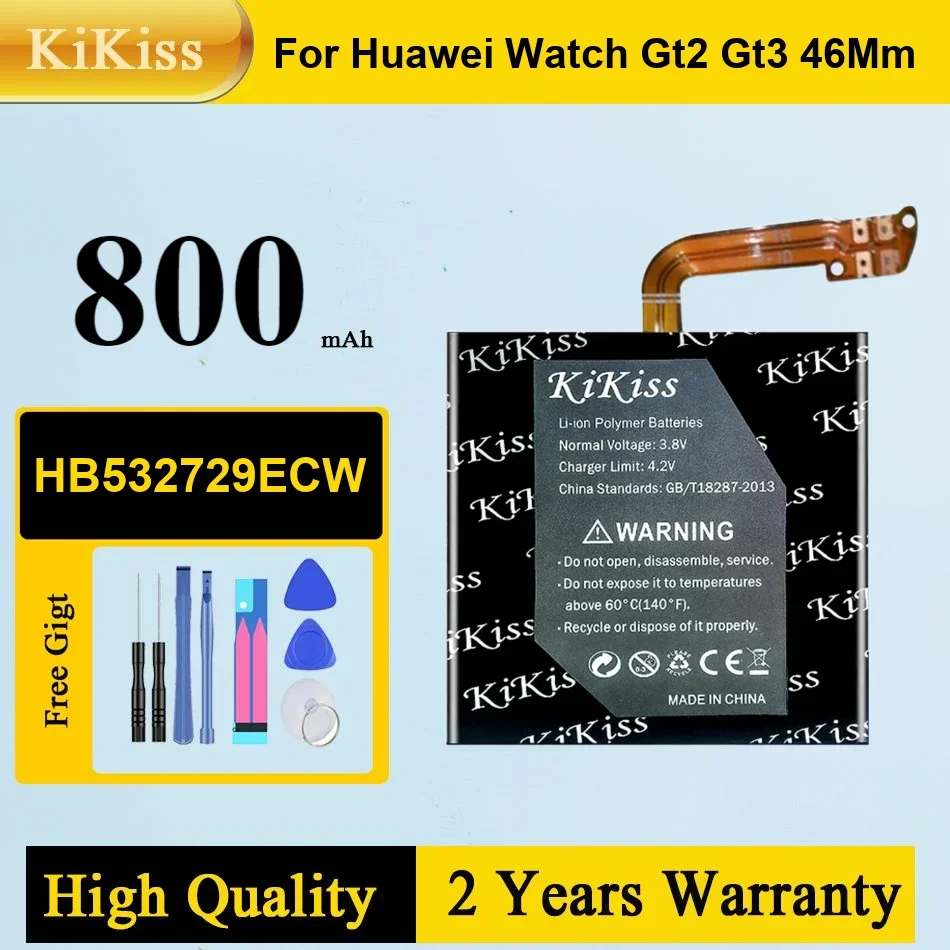 

Kikiss HB532729ECW 455mAh Battery for Huawei Watch GT2 GT 2 46mm Bateria Batteries