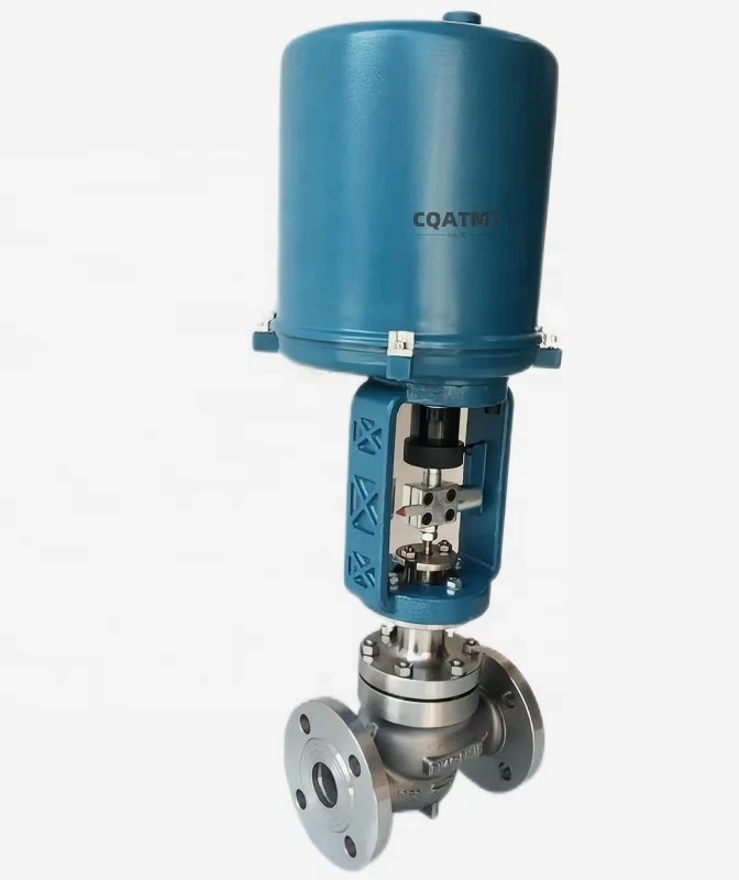 CQATMT ZDLP Electric Single Seat Sleeve Electronic Control Valve SS 304SS316L Stainless Steel Electric Control Valve